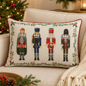 Classic Traditional Nutcracker Cream Christmas Holiday Throw Pillow 14" x20"