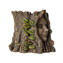 Enchanted Gaia Spirit Planter, 6" Floral Forest Goddess Tree Ent Sculpture