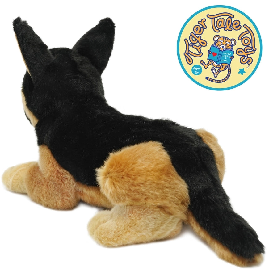 Gretchen the German Shepherd 14" Laying Plush Dog by Viahart Toy Co.