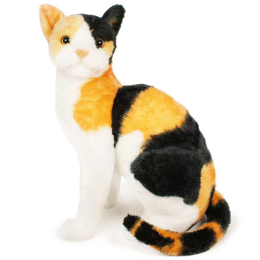 Catalina the Calico Cat Plush 14" Kitty Stuffed Animal Toy
