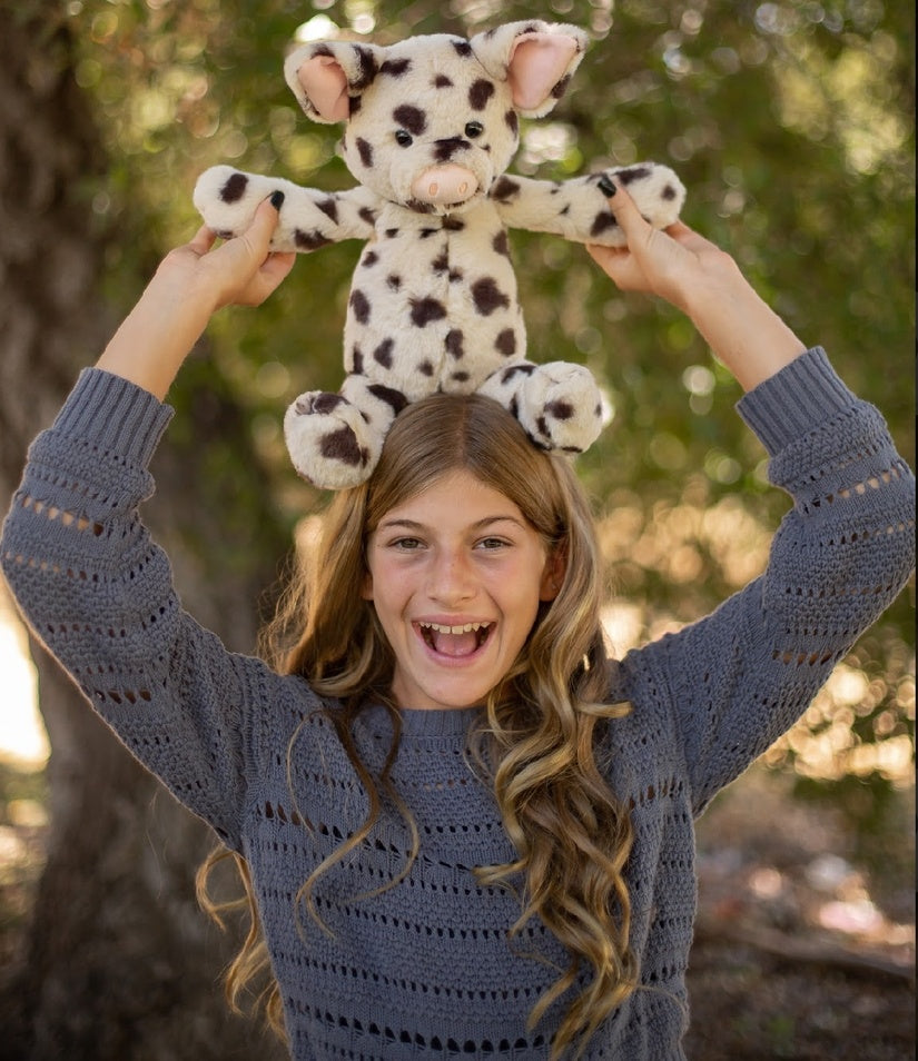 World's Softest Lushee Plush 16 Inch Spots Piggy, Stuffed Animal Pig
