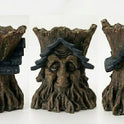 Wizard of the Woods Tree Spirit Detailed Resin Greenman 7" Flower Planter