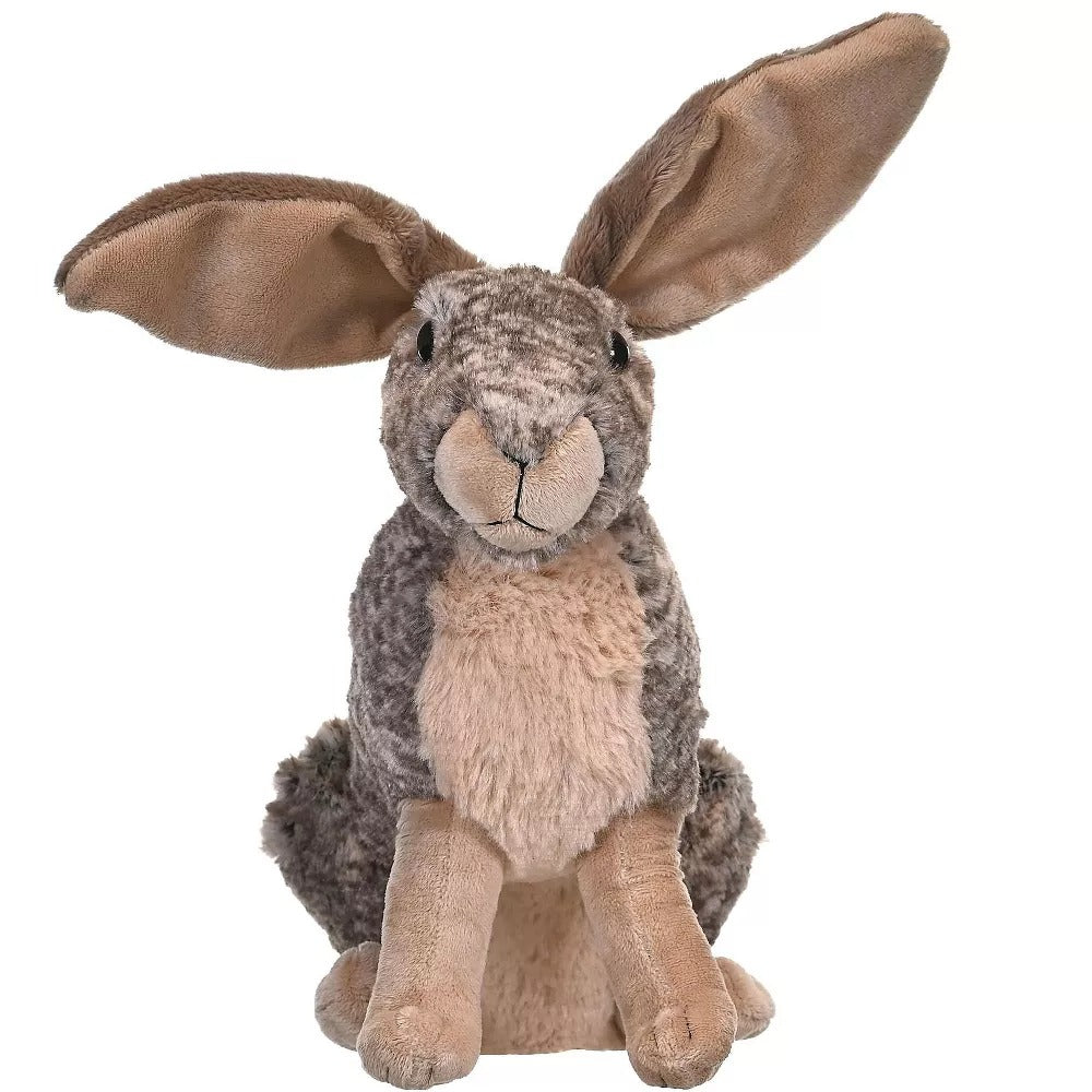 Wild Republic Cuddlekins Soft Plush Realistic Hare, 12" Stuffed Animal