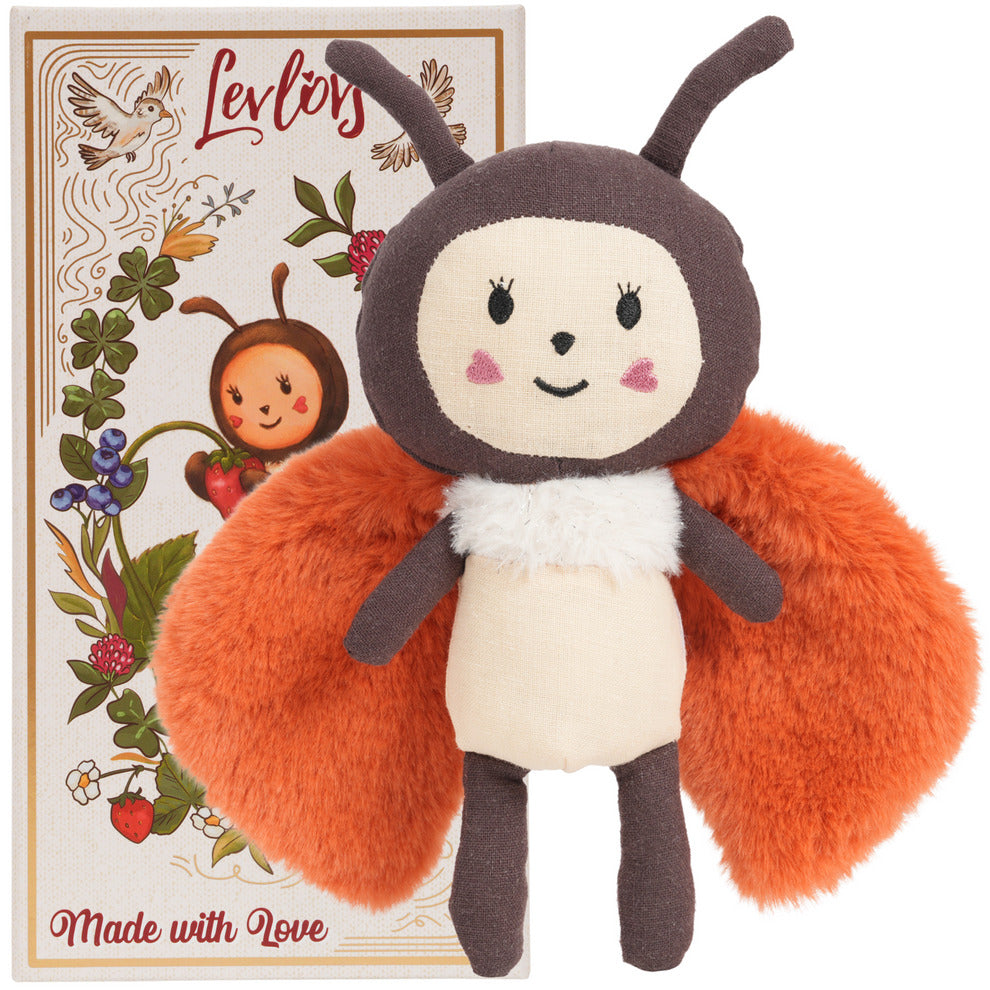 Levlovs Ladybug Cuddly Plush in Illustrated Collectible Keepsake Gift Box