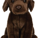 Living Nature Chocolate Labrador Plush, 8" Dog, Eco-Friendly