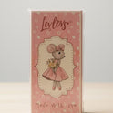 Levlovs Jasmine Mouse in Pink Polka Dot Dress with Keepsake Box and Bedding