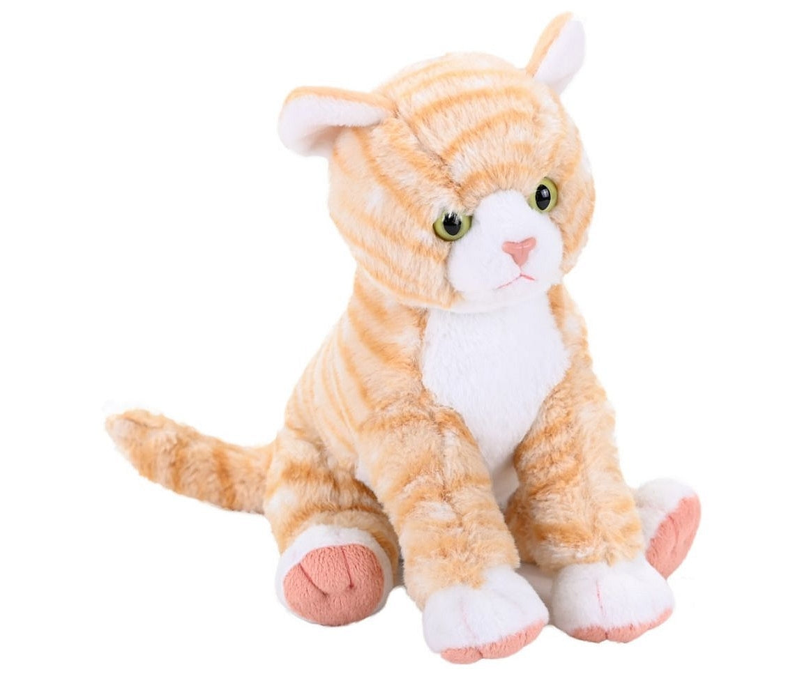 Wild Republic Orange Tabby Cat, Stuffed Striped 12" Plush Kitty Cat