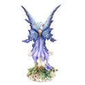 'Violet Fairy' Figurine on Mushroom by Faery Artist, Amy Brown Collection 6.5"