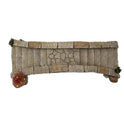 Fairy Garden Stone Arch Resin Bridge with Steps and Mushroom Detail, 7 1/2"