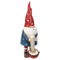 Fairy Garden Resin Garden Gnome with Toadstool Mushroom Figurine 9.84" Tall