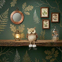Hand-Crafted Sisal and Jute Wise Woodland Owl 12" Shelf Sitter in Light Tan