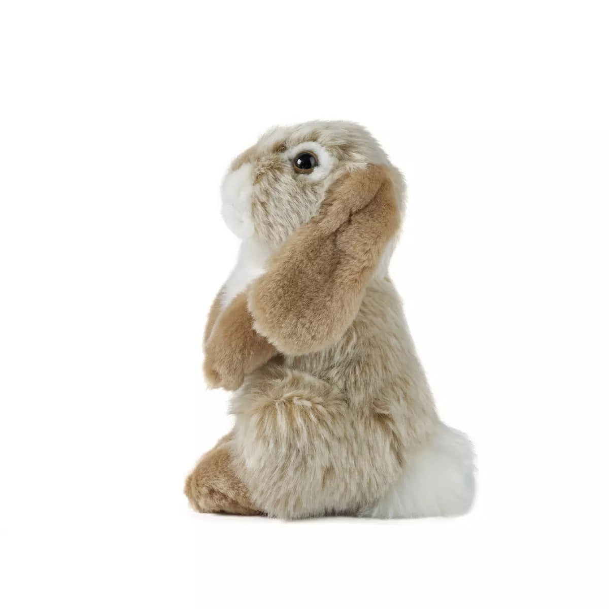 Living Nature Brown Sitting Lop Eared Rabbit Stuffed Animal, 7" Plush
