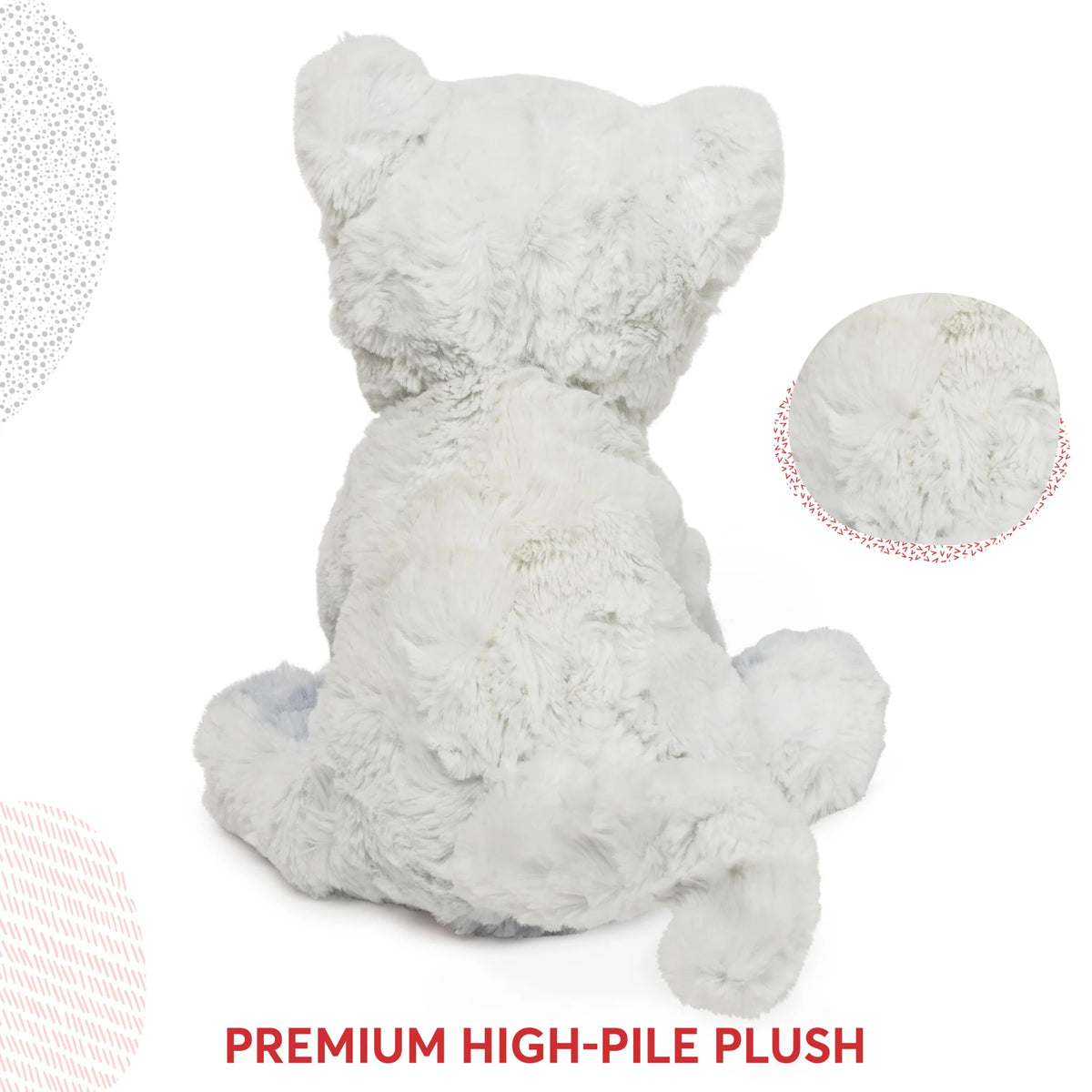 Gund Cozys Collection Cat Stuffed Animal Plush, White and Gray, 10"