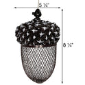 Sterling Acorn Peanut Mesh Hanging Decorative Bird Seed Feeder