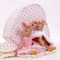 Levlovs King and Queen Mouse in Valentine's Heart Keepsake Box with Bedding