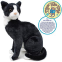 Tate The Tuxedo Black and White Kitty Cat, 14" Plush Stuffed Animal