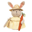 Edith The Bunny with Carrot 12" Country Primitive Plush and Fabric Doll