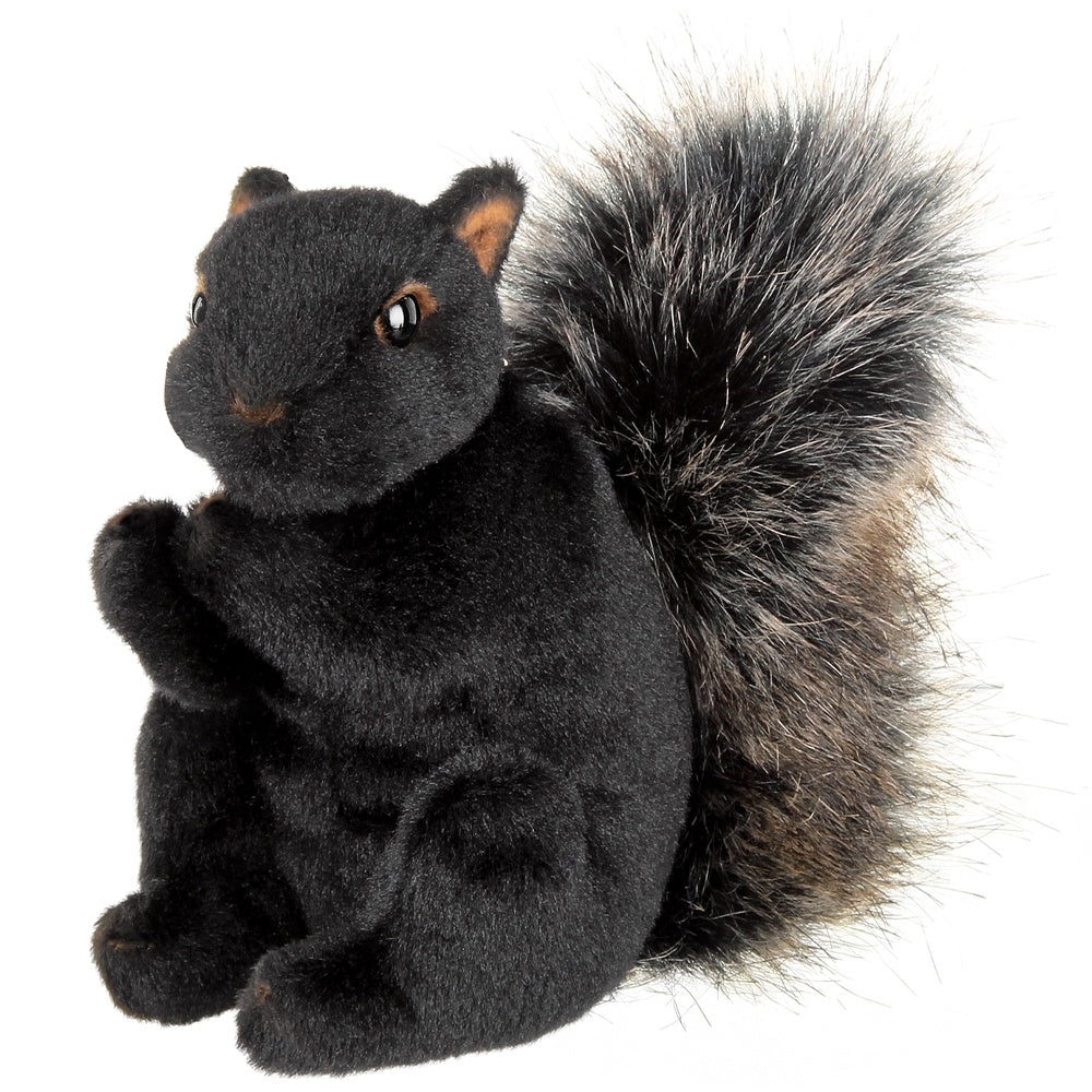 Acorn Black Plush Squirrel, 7" Woodland Stuffed Animal by Bearington Collection