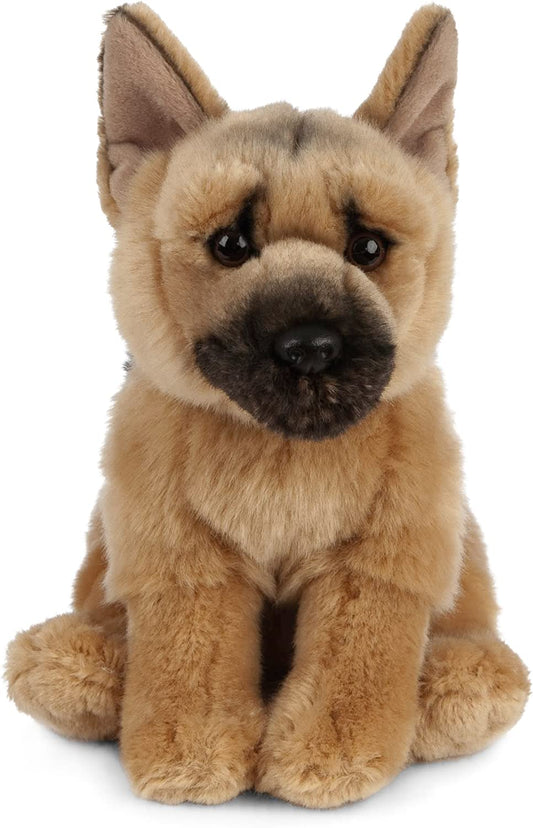 Living Nature German Shepherd Plush Toy, GSD Dog 8"