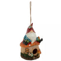 Gnome Fairy Mushroom Toadstool Birdhouse, 8" Hanging Garden Accent