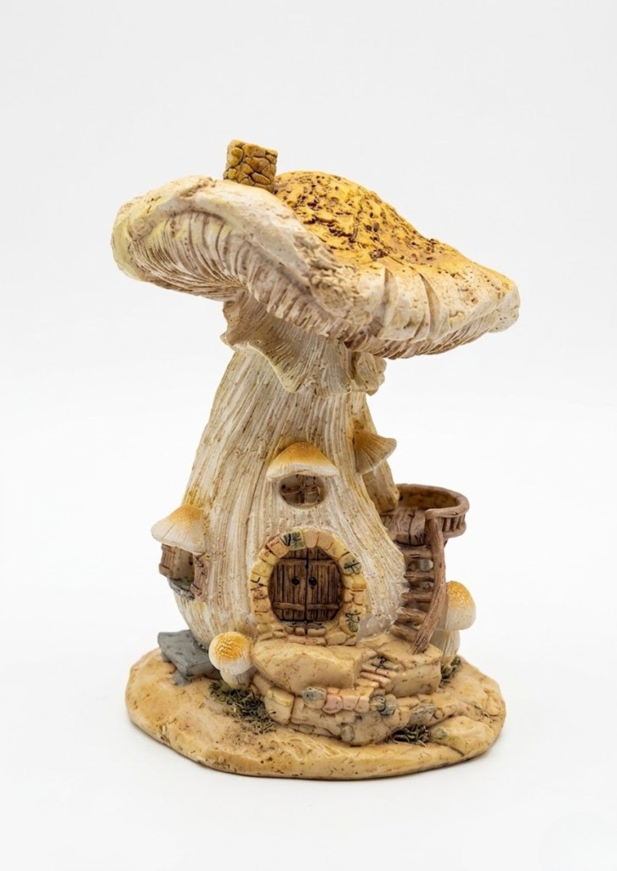 Whimsical Mushroom Cottage Miniature Fairy Garden Toadstool House