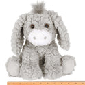 Bearington Donny The Donkey Soft Cloud-Tuft Grey Plush Stuffed Animal - 10.5"