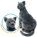 Rae The Russian Blue Cat, Kitty, 13" Plush Stuffed Animal