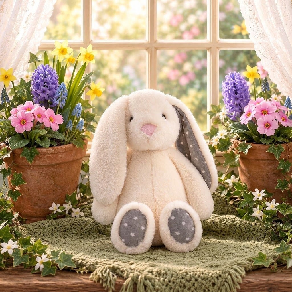 Worlds Softest Plush Bunny Rabbit, Light Cream, Ivory, 16" Easter Stuffed Animal